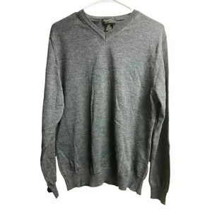 Giorgio Lupi Extra Fine Merino Wool Made in Italy Men's Sweater Gray Medium